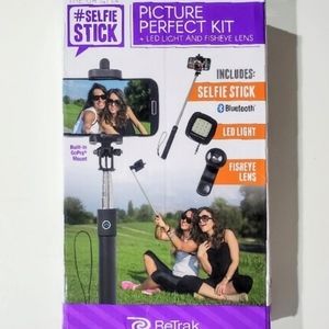 ReTrak Folding Selfie Stick with Lens & Flash